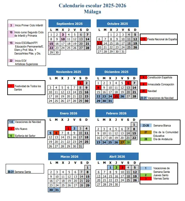El Consejo Escolar Provincial aprueba el calendario escolar para el curso 2025-2026 El Consejo Escolar Provincial aprueba el calendario escolar para el curso 2025-2026
